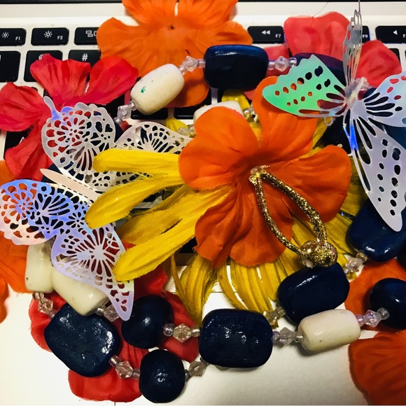 Ceramic Vintage Rare Unique One of a Kind Handmade Necklace - Picture 6 of 16